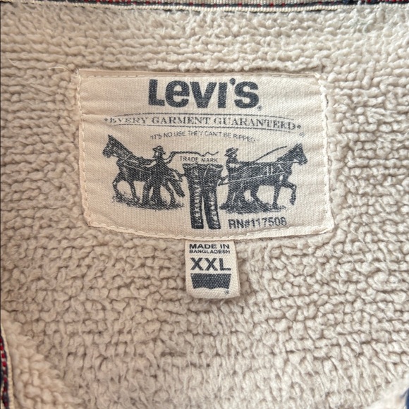 Levi’s Chore Coat Sherpa Lined Navy Size XXL - Picture 9 of 16